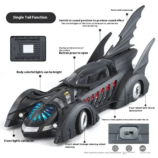 1:18 Batmobile 1995 Alloy Diecast Model - Image 2