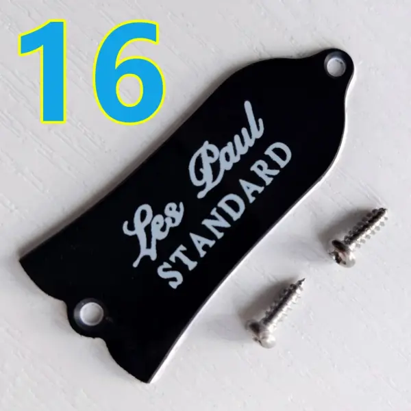 Black 2-Ply Guitar Truss Rod Cover for LP & SG - Image 20