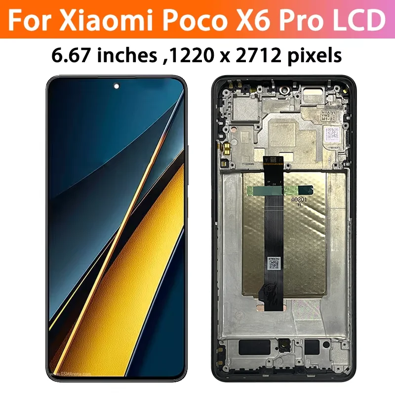 6.67-Inch AMOLED Screen for Xiaomi Poco X6 Pro 6 6.67-Inch AMOLED Screen for Xiaomi Poco X6 Pro - Image 6