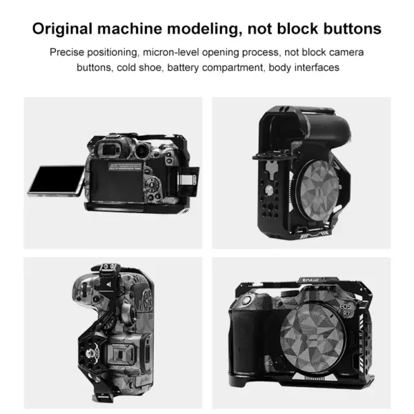 PULUZ Aluminum Camera Cage for Canon EOS R7 - Image 6