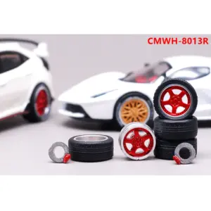 1/64 Alloy Wheel & Tire Set for Model Cars 74 Seff2eecfdd65459a9b64a7f3d94473a75 7