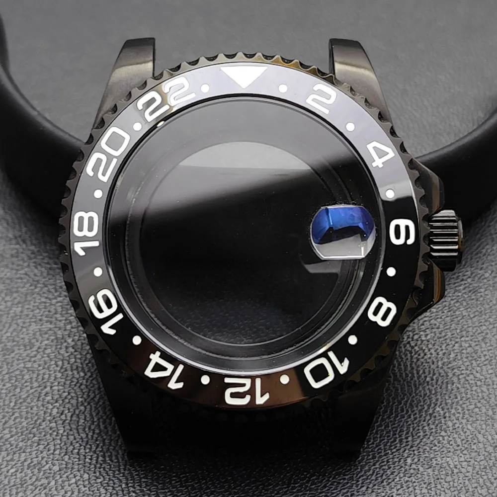 GMT 40.5mm Bidirectional Sapphire Watch Case for NH34/NH35 13 GMT 40.5mm Bidirectional Sapphire Watch Case for NH34/NH35 - Image 13