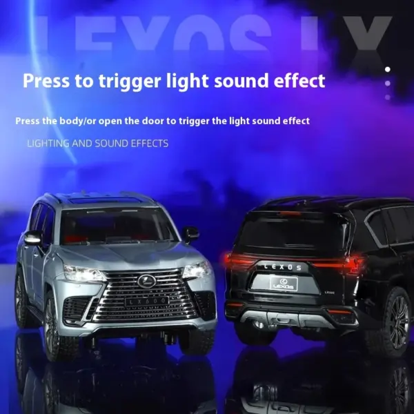 1:24 Lexus LX600 Off-Road Diecast SUV Model - Image 5