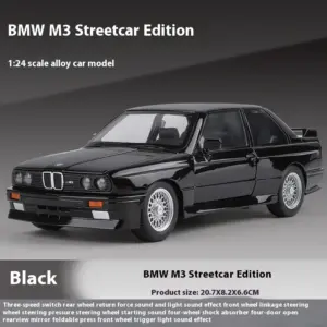 1:24 BMW M3 1988 Diecast Alloy Car Model 25 Sf02d5ab6232c4d479e03b4b58837ec00u