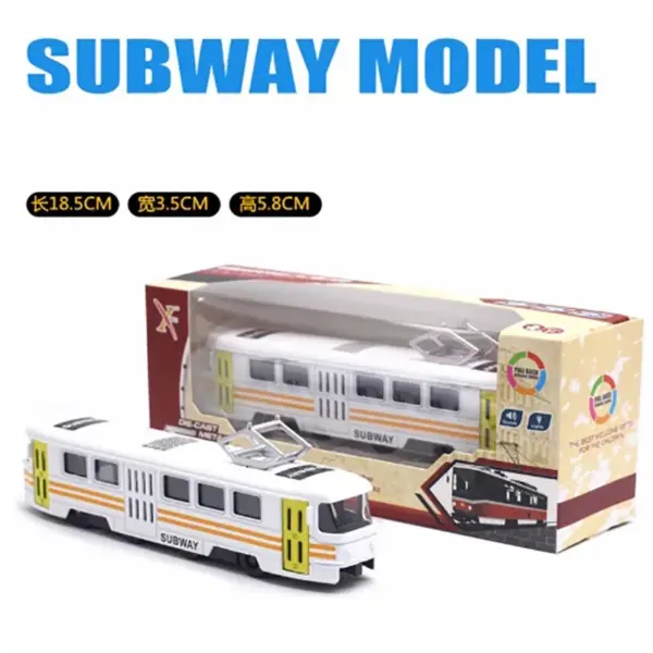 Diecast Alloy Light Rail Tram Model Collectible - Image 2