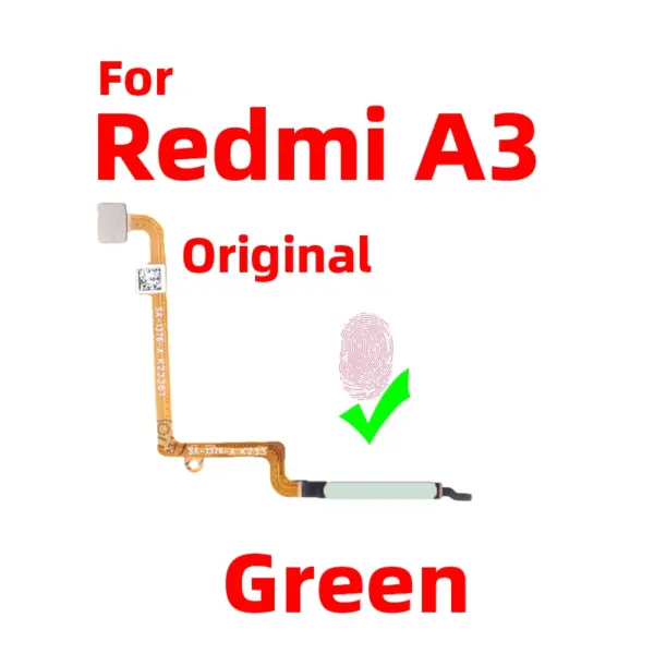 Original Fingerprint Sensor & Power Button Flex Cable for Xiaomi Redmi A3 - Image 4
