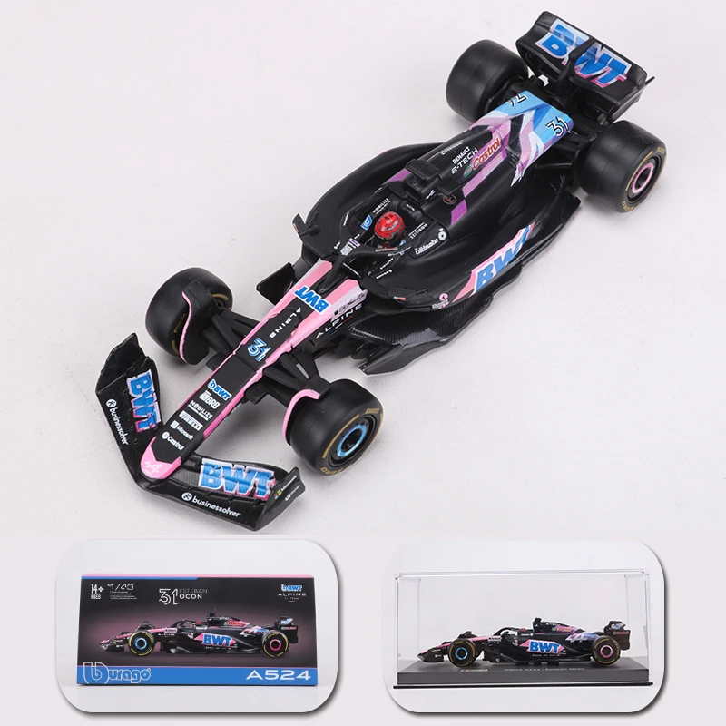 Burago 1:43 Alpine F1 Race Car Model 38220 11 Burago 1:43 Alpine F1 Race Car Model 38220 - Image 11