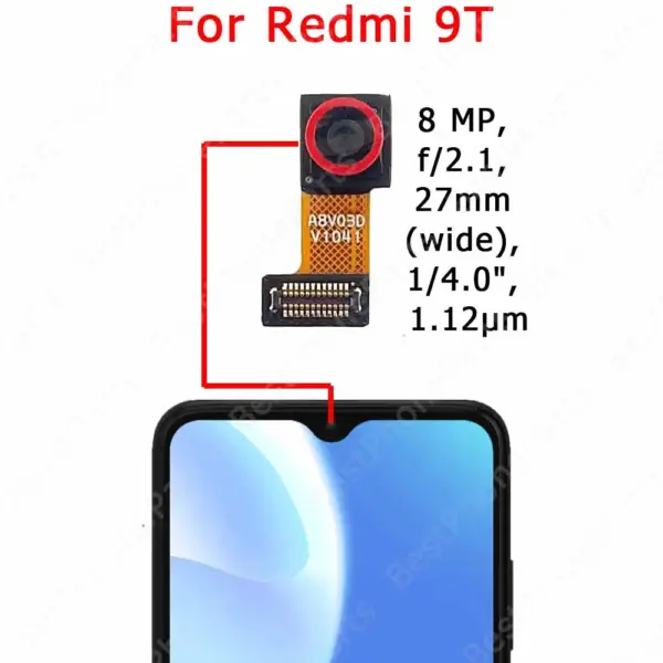 Xiaomi Redmi 9A 9C 9T Front Camera Module - Image 2