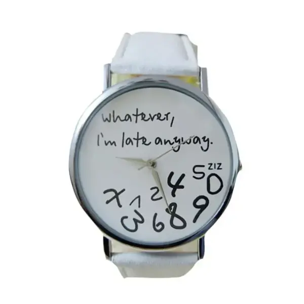 Geneva Ladies Belt Watch with Playful Message - Image 11