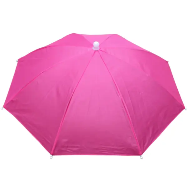 Outdoor Foldable Sun & Rain Umbrella Hat for Women - Image 11