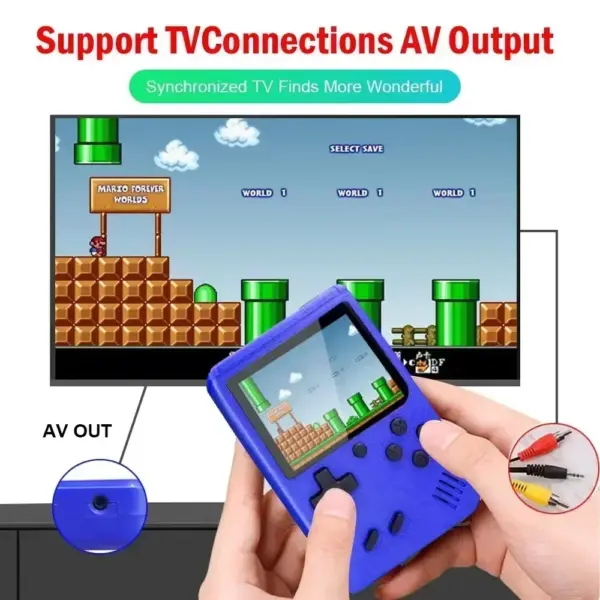 Retro Handheld Video Game Console with 400 Games - Image 4