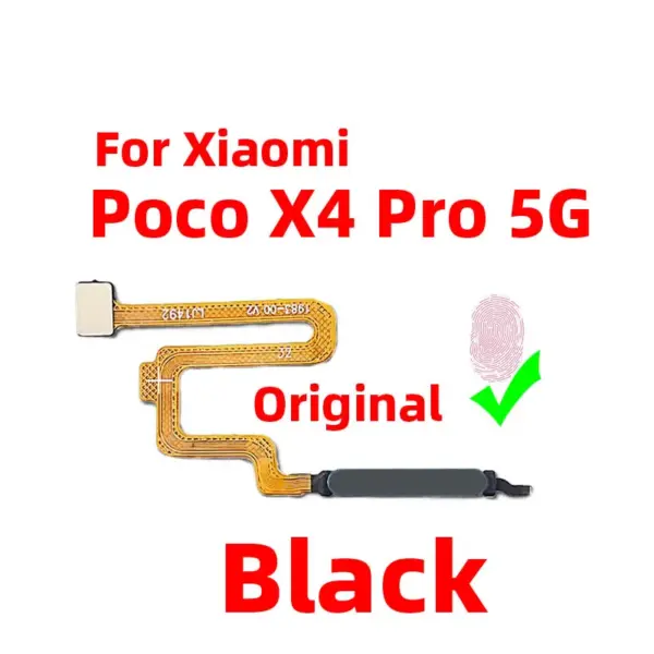 Original Xiaomi Poco X4 Pro 5G Fingerprint Sensor Flex - Image 3