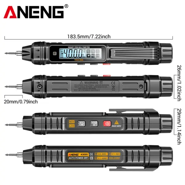 ANENG A3005 Digital Multimeter Pen Type 4000 Counts - Image 6