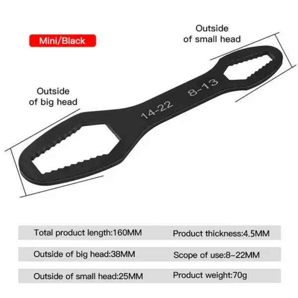 8-22mm Adjustable Double-Head Torx Wrench for Mechanical Repairs - Image 7