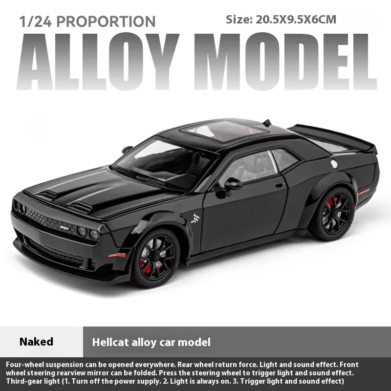 1:24 Dodge Challenger SRT Hellcat Redeye Diecast Model 10 1:24 Dodge Challenger SRT Hellcat Redeye Diecast Model - Image 10