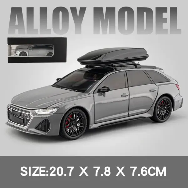 1/24 Audi RS6 Diecast Model Car - Image 9
