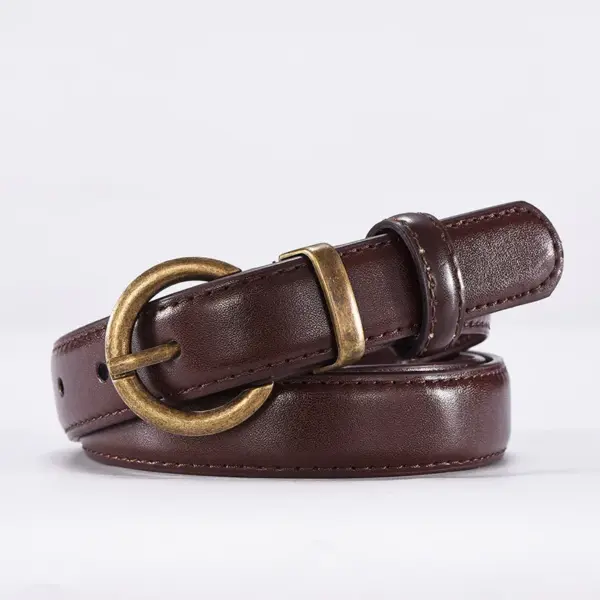 Luxury Cowhide Leather Women’s Belt - Image 7