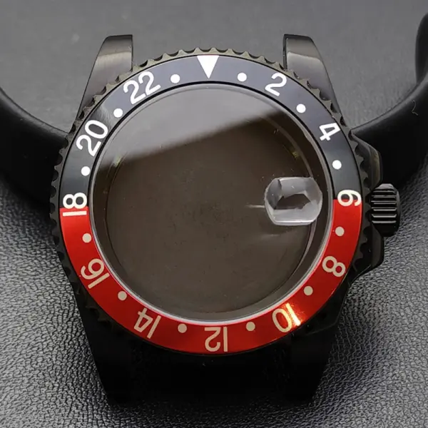 GMT 40.5MM Bidirectional Sapphire Watch Case for NH34 NH35 - Image 63