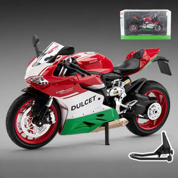 Ducati 1199 Panigale R Diecast Motorcycle Model - Image 9