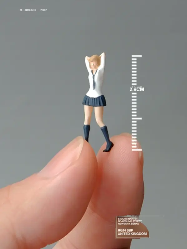 1/64 Resin Miniature Girl Figurine for Photography - Image 9