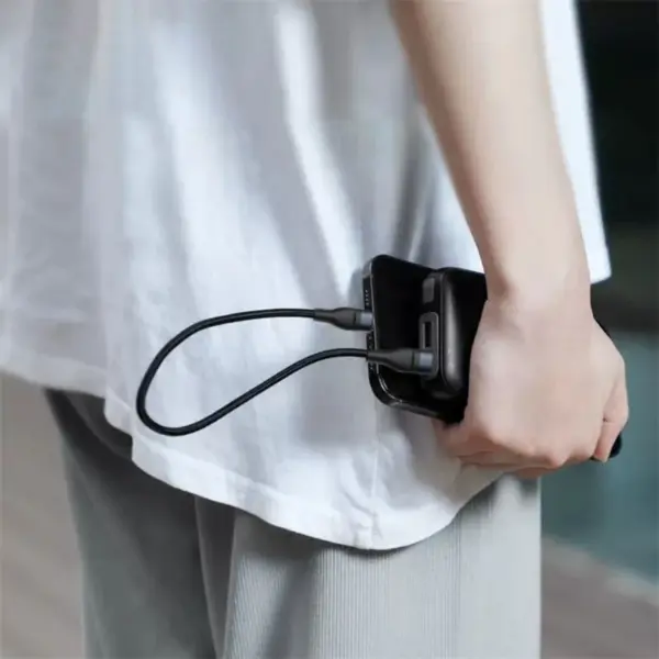 Short USB C Male to Male Charging Cable 66W - Image 5