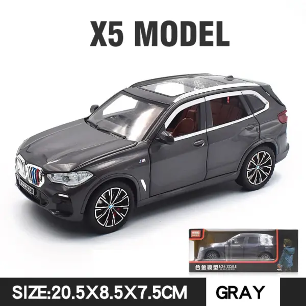 1:24 BMW X5 Alloy Model Car Collectible Toy - Image 10