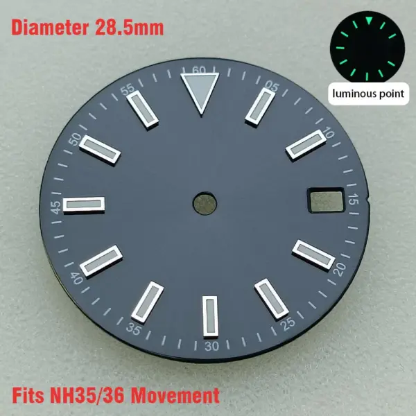 28.5mm Luminous Watch Dial for NH35/NH36/8215/2836 - Image 18