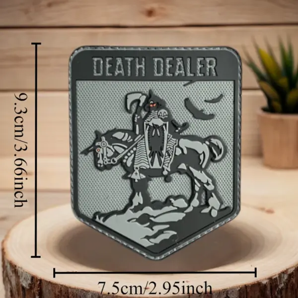 Skull Tactical 3D PVC Badge for Clothing & Gear - Image 3