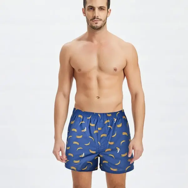 Men's 100% Cotton Loose Boxer Shorts YH13 - Image 2