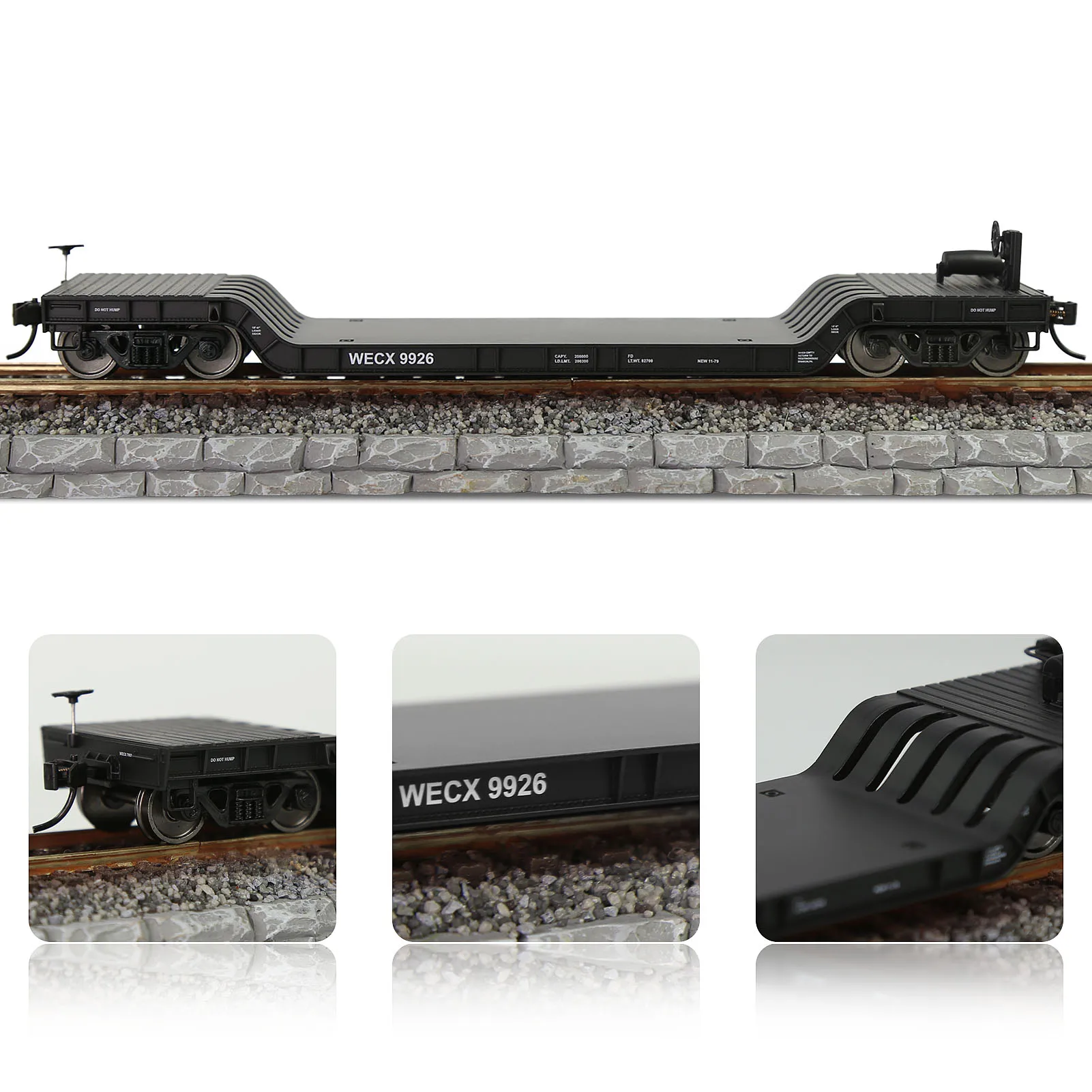 Evemodel HO Scale 1:87 Flatcar Model Railway C8770 4 Evemodel HO Scale 1:87 Flatcar Model Railway C8770 - Image 4
