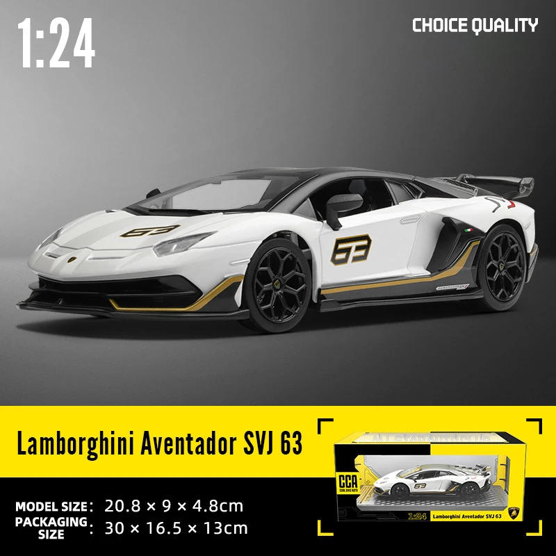 1:24 Lamborghini Aventador SVJ63 Diecast Model 12 1:24 Lamborghini Aventador SVJ63 Diecast Model - Image 12