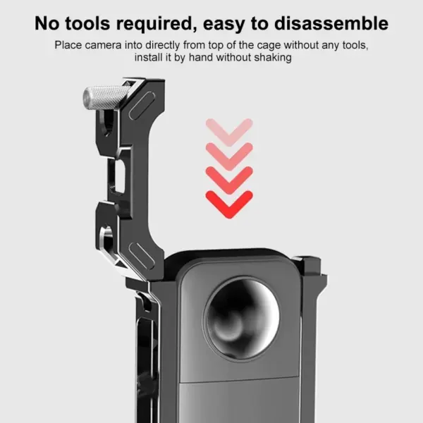 PULUZ Aluminum Camera Frame for Insta360 X3 - Image 2