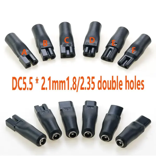 DC 5.5x2.1 to 1.8/2.35 Dual Hole Charging Adapter - Image 2