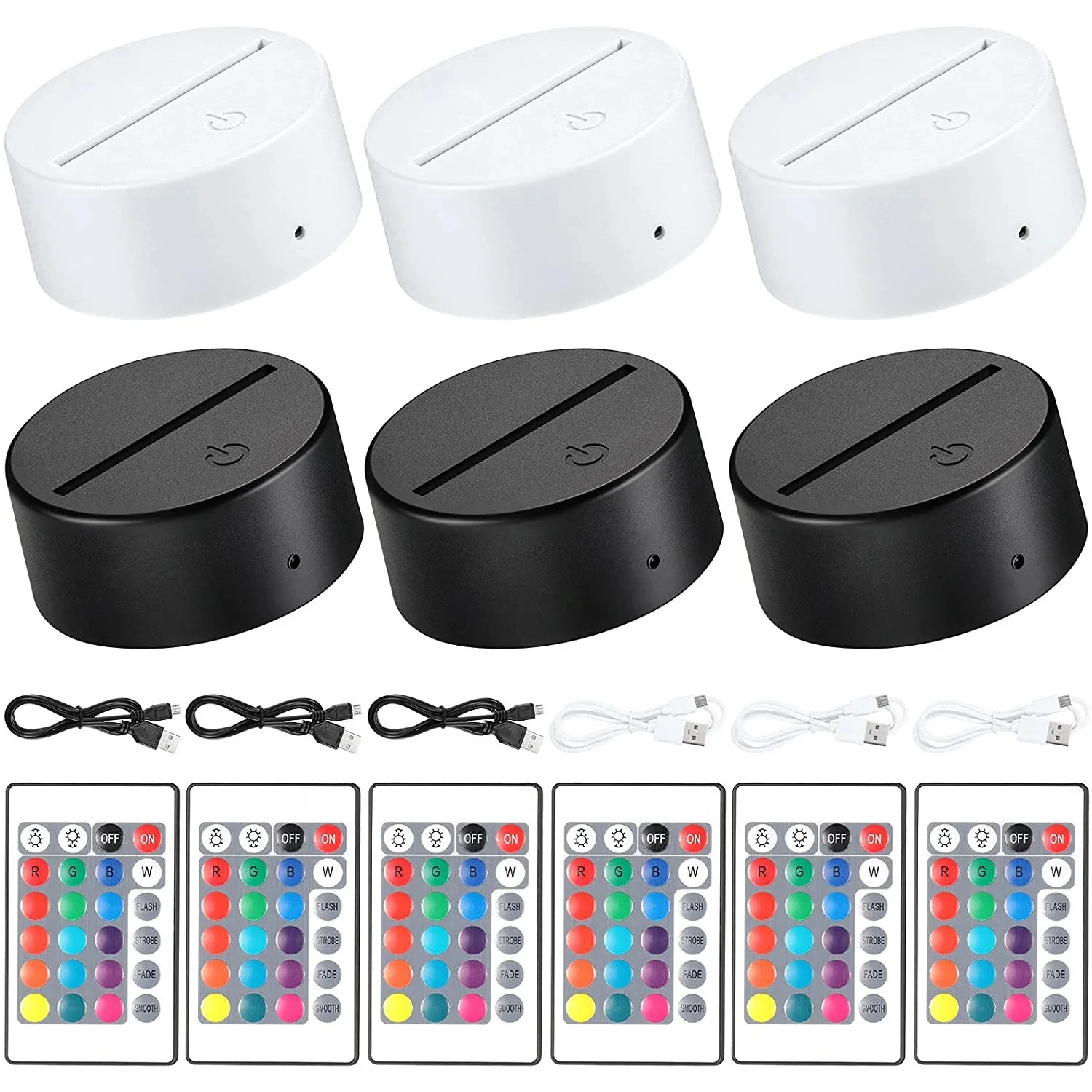 Multi-Color LED Lamp Base for Atmosphere Settings 12 Multi-Color LED Lamp Base for Atmosphere Settings - Image 12