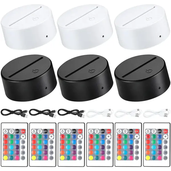 16-Color 3D LED Lamp Base for Atmosphere - Image 12