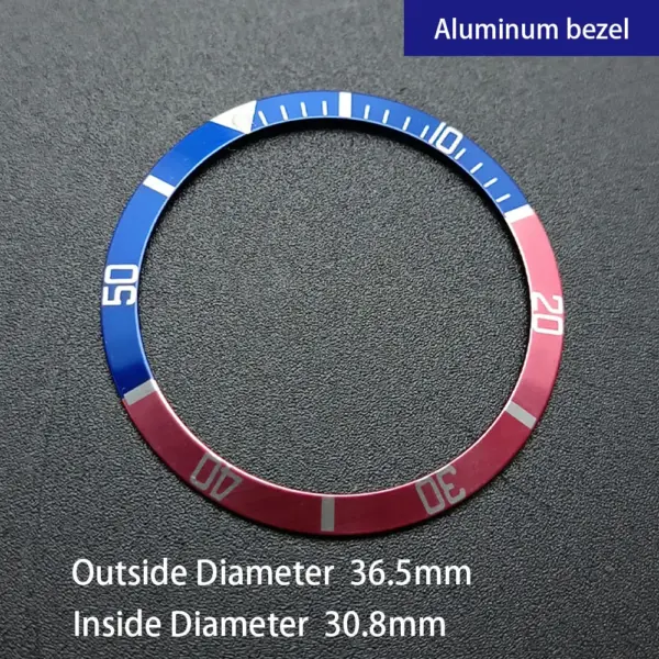Sloping Aluminum Watch Bezel Insert 36.5mm Replacement - Image 11