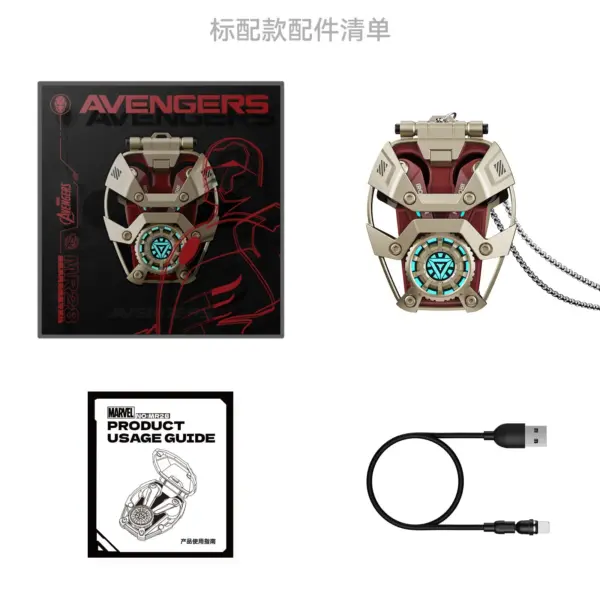 Marvel Iron Man Bluetooth Earbuds with RGB Lighting - Image 8