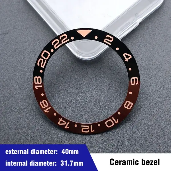 40mm Blue-Green Ceramic Aluminum Bezel Insert for Dive Watch - Image 25