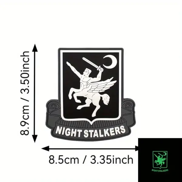 Night Stalkers PVC Hook and Loop Patch for Apparel - Image 8