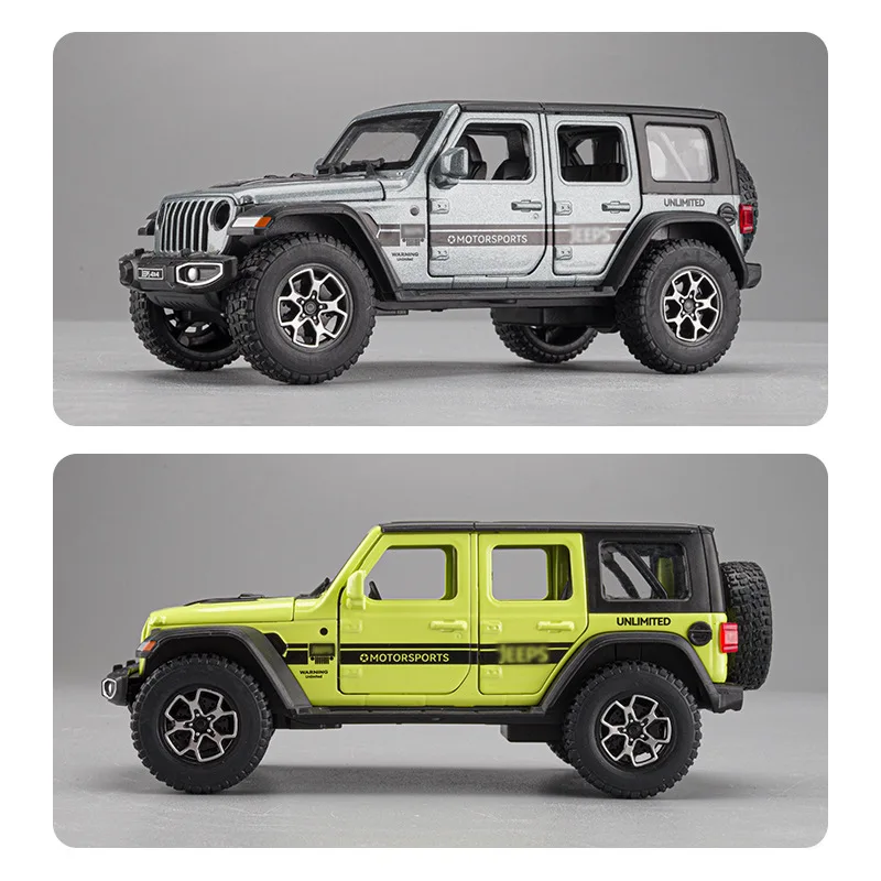 1:32 Jeep Wrangler Sahara Alloy Model Car 5 1:32 Jeep Wrangler Sahara Alloy Model Car - Image 5