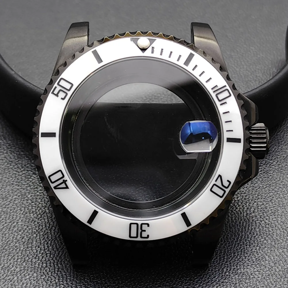 GMT 40.5mm Bidirectional Sapphire Watch Case for NH34/NH35 76 GMT 40.5mm Bidirectional Sapphire Watch Case for NH34/NH35 - Image 76