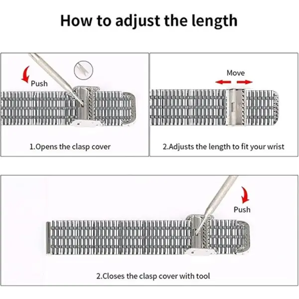 Stainless Steel Band for Xiaomi Mi Band 9 - Image 5
