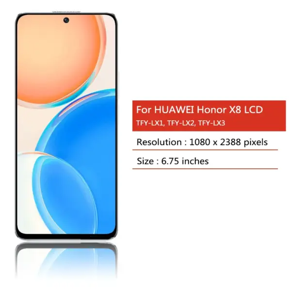 Huawei Honor X8 LCD Replacement for TFY-LX1-LX3 - Image 2