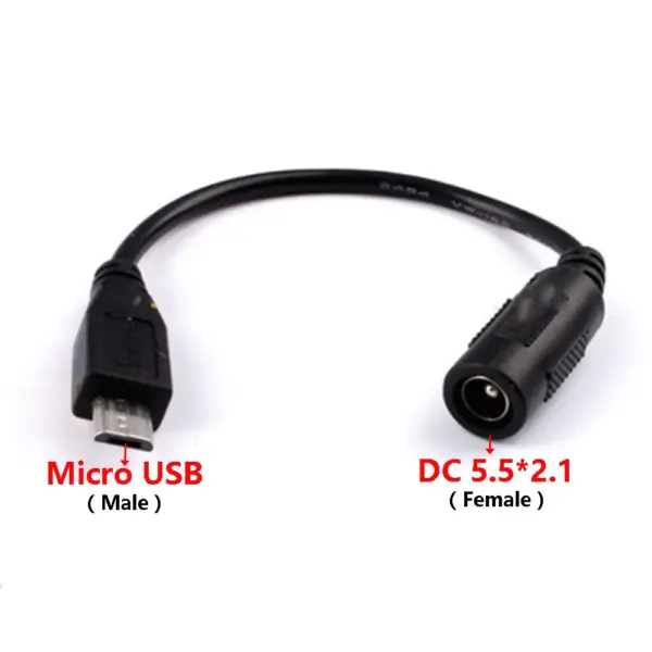 DC Power Adapter Cable 5.5x2.1mm to Micro/Mini/Type C - Image 5