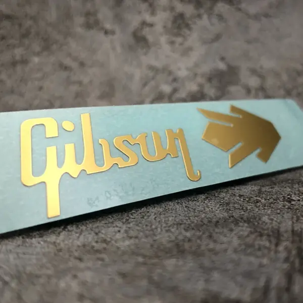 Gold Metal Decal Sticker for Guitar Peghead - Image 2