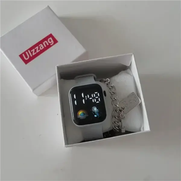 Pink LED Sports Watch with Silicone Strap - Image 9