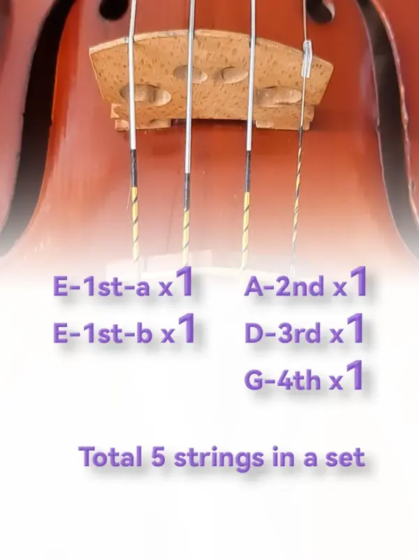 Alice A747 Nylon Core Violin Strings Set - Image 2
