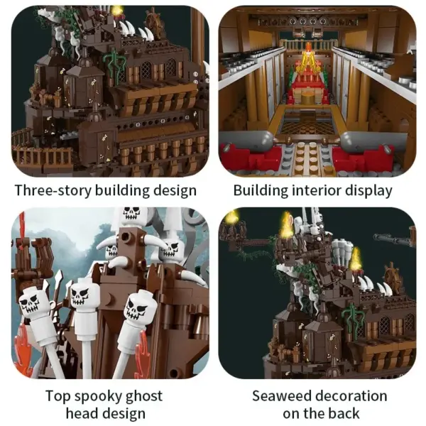 Flying Dutchman Pirate Ship Building Blocks Set - Image 5