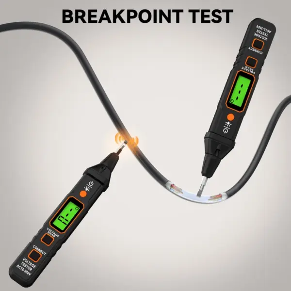 Smart Voltage Tester Pen 12-300V AC with Backlight - Image 4