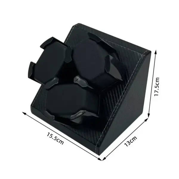 FancyWrist 3-Watch Automatic Winder PU Leather Display - Image 5